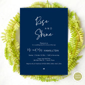 Invitation Rise and Shine, Post mariage Brunch