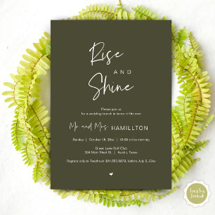 Invitation Rise and Shine, Post mariage Brunch