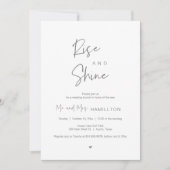Invitation Rise and Shine, Post mariage Brunch (Devant)
