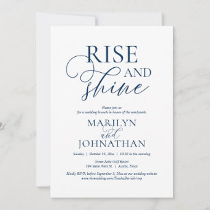 Invitation Rise and Shine, Post mariage Brunch Party