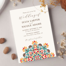 Rising Boho Fusion indienne Floral Mandala Mariage