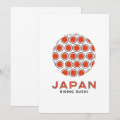 Invitation Rising Sushi (Devant / Derrière)