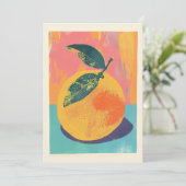 Invitation Risographe orange (Debout devant)