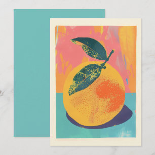Invitation Risographe orange