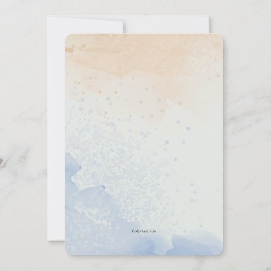 Invitation Rivage abstrait (Dos)