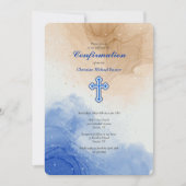 Invitation Rivage abstrait (Devant)