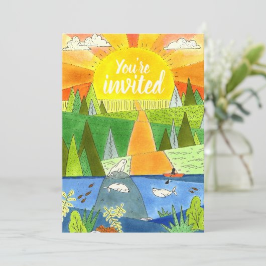 Invitation River Adventure Anniversaire (Debout devant)