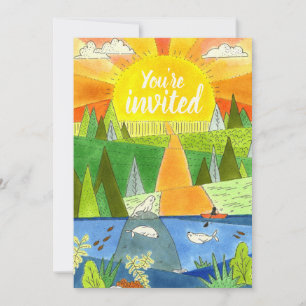Invitation River Adventure Anniversaire