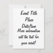 Invitation Riveter Rosie personnalisable (Dos)