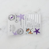 Invitation Riviera Maya Mexique | Passeport (Intérieur)