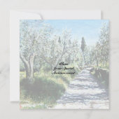 Invitation RIVIÈRE ARNO ,PAYSAGE DE FLORENCE TOUSCAN Invitati (Dos)