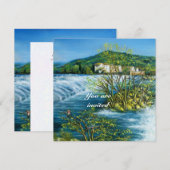 Invitation RIVIÈRE ARNO ,PAYSAGE DE FLORENCE TOUSCAN Invitati (Devant / Derrière)