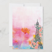 Invitation RN Floral Tour Eiffel (Dos)