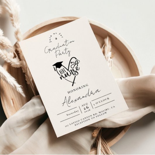 Invitation RN Nurse Graduation Party