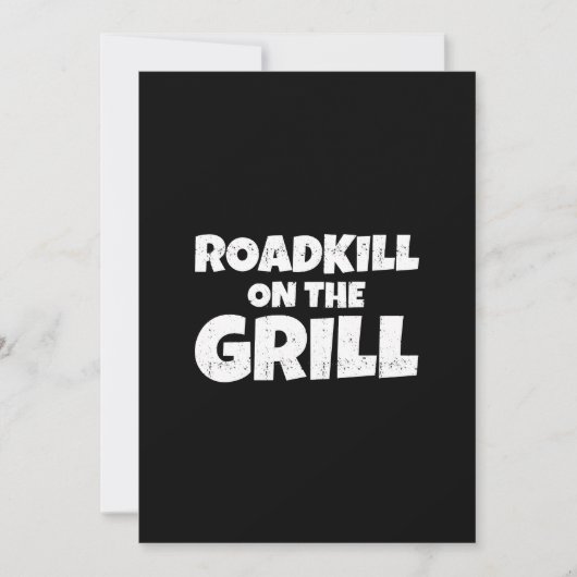 Invitation Roadkill on the Grill - Funny BBBQ Party (Devant)