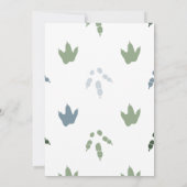 Invitation Roar C'Est Un Garçon T-Rex Baby shower Dinosaure (Dos)