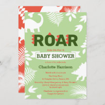 Roar Dinosaur & Jungle Foliage Baby shower