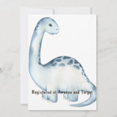 Invitation Roar est un Baby shower garçon (Dos)