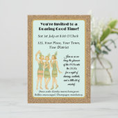 Invitation Roaring 20's instagram party 1920's gatsby bash (Debout devant)