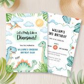 Invitation Roaring Dinosaur Birthday