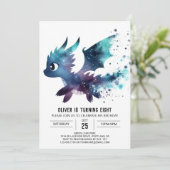 Invitation Roaring Dragon Anniversaire Personnalisé (Debout devant)