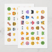 Invitation Roaring Kitty 35 Timeline Emoji GME MOASS DFV mème (Devant / Derrière)