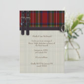 Invitation Robbie Burns Traditionnel (Debout devant)