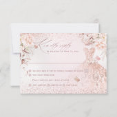 Invitation Robe à paillettes Rose Gold PixDezines Douce 16 RS (Dos)