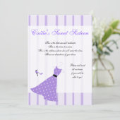 Invitation Robe à pois (Debout devant)