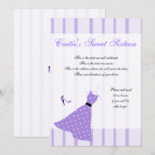 Invitation Robe à pois (Devant / Derrière)
