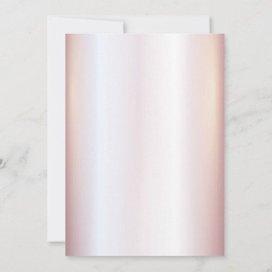 Invitation Robe adorable charmant rose or glittery ombre i (Dos)