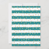 Invitation Robe Aqua et Sarcelle Princesse Blonde 21e Anniver (Dos)