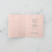 Invitation Robe Aquarelle Couleur Aquarelle Couleur Pink Gold (Intérieur)