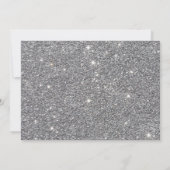 Invitation Robe argentée tendance Robe florale Quinceañera  (Dos)