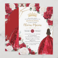 Robe blanche floue princesse or Quinceañera