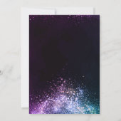 Invitation Robe Bleue Chic Élégante, Fête des mariées (Dos)