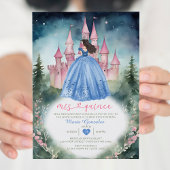 Invitation Robe Bleue Dusty Forêt verte 15 Anos Mis Quince