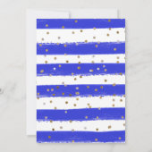 Invitation Robe Bleue Peau Noire Princesse Douce 16 (Dos)