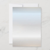 Invitation Robe bleue Princess Frame (Dos)