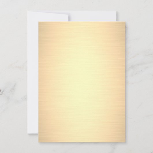 Invitation Robe Bleue Princesse Frame Or (Dos)