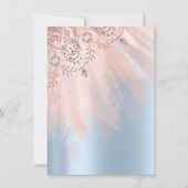 Invitation Robe Bleue Royale d'Argent 16e Fête des mariées (Dos)