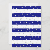 Invitation Robe Bleue Royale Peau foncée Princesse Douce 16 (Dos)