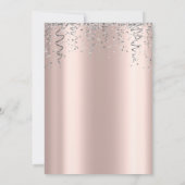 Invitation Robe brillante en argent Rose Gold 50e anniversair (Dos)