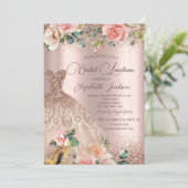 Invitation Robe Chic,Confettis,Talon Hauts,Roses (Debout devant)