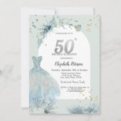 Invitation Robe chic Hiver 50e anniversaire (Devant)
