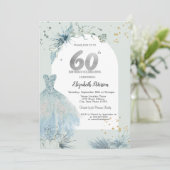 Invitation Robe chic Hiver 60e anniversaire (Debout devant)