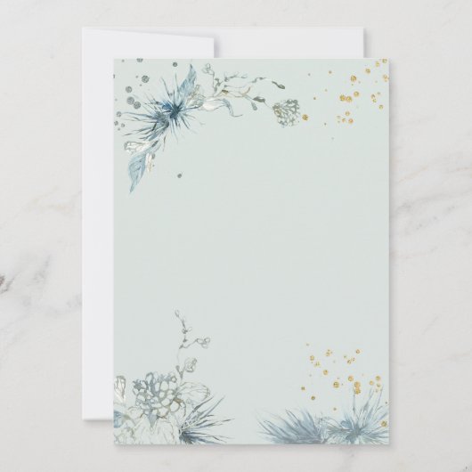 Invitation Robe chic Hiver 70e anniversaire (Dos)