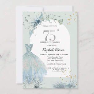 Invitation Robe chic Hiver 75e anniversaire