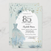 Invitation Robe chic Hiver 85e anniversaire (Devant / Derrière)