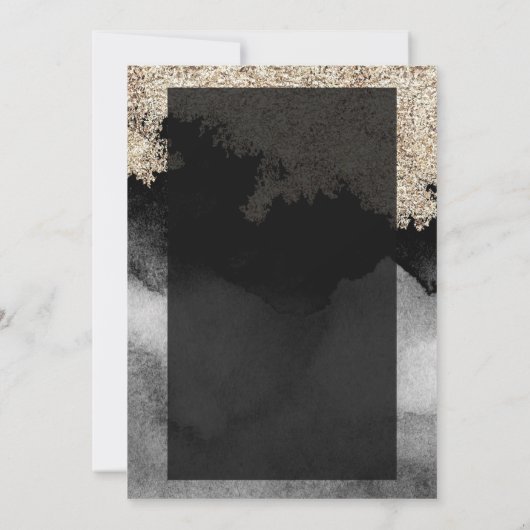 Invitation Robe cool de Séquins d'or 60e anniversaire (Dos)